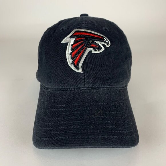 Atlanta Falcons NFL Black Reebok Relaxed Fit Strapback Adjustable Hat - Picture 2 of 5
